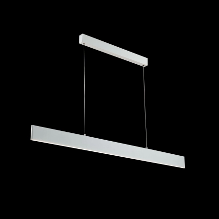 Długa lampa wisząca biała listwa LED nad stół P010PL-L30W z serii STEP