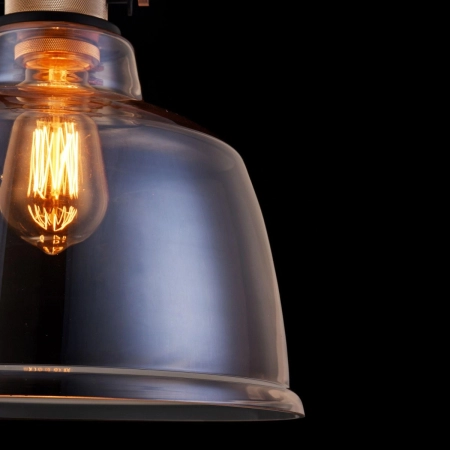 Rustykalna lampa wisząca z miodowym kloszem T163PL-01R z serii IRVING 4
