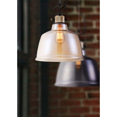Rustykalna lampa wisząca z miodowym kloszem T163PL-01R z serii IRVING 2 5