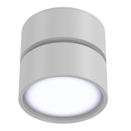 Biały, ruchomy reflektor natynkowy LED ⌀8,5 C024CL-L12W4K z serii ONDA 2