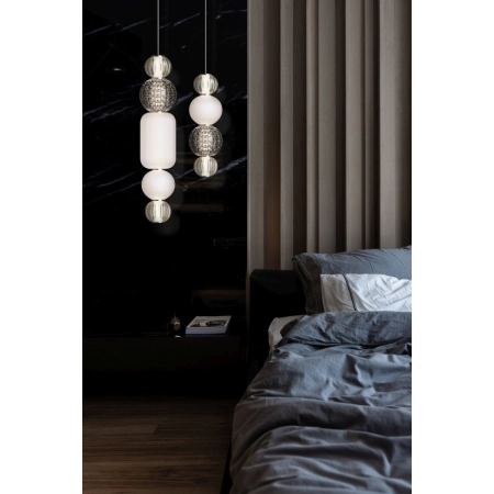 Dekoracyjna, elegancka lampa wisząca LED P069PL-L17CH3K z serii COLLAR - wizualizacja