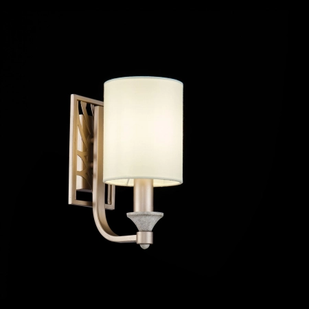 Ponadczasowa, abażurowa lampa ścienna H004WL-01BG z serii VITTORIA