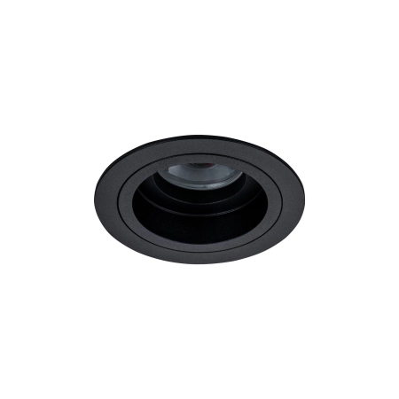 Okrągłe, czarne, ruchome oczko podtynkowe DL025-2-01B z serii AKRON