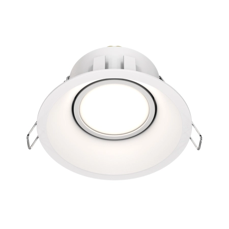 Ponadczasowa, okrągła, biała lampa punktowa DL028-2-01W z serii DOT