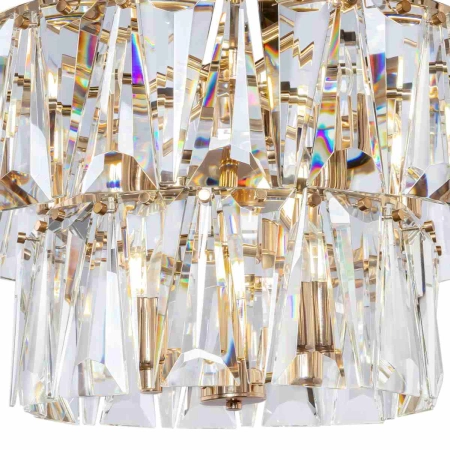 Pałacowa, kryształowa lampa wisząca ⌀77cm MOD043PL-18G z serii PUNTES 2 3