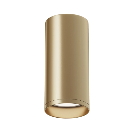 Złota, dekoracyjna lampa sufitowa spot C010CL-01MG z serii FOCUS