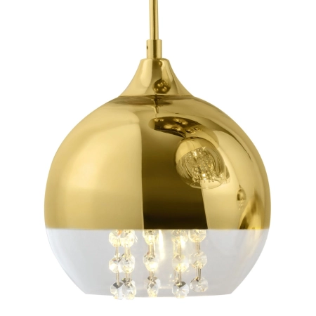 Elegancka, złota lampa z wiszącymi kulami P140-PL-170-5-G z serii FERMI 2 3