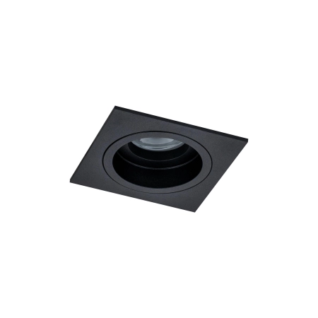 Czarne, kwadratowe oczko podtynkowe do holu DL026-2-01B z serii AKRON