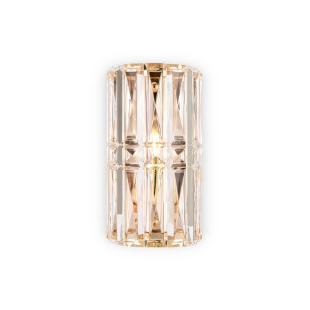 Kryształowa lampa ścienna w formie tuby MOD094WL-01G z serii FACET 2