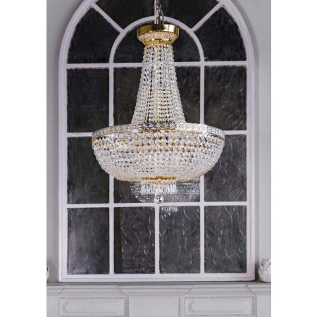 Królewska, kryształowa lampa wisząca DIA750-TT50-WG z serii BELLA 2
