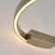 Złota obręcz, ledowa lampa ścienna MOD058WL-L25BS3K z serii RIM 2