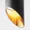 Czarno-złota, skośna tuba do kuchni P044PL-01-30GU10-B z serii LIPARI 2