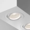 Biała lampa natynkowa, podwójny box GU10 C017CL-02W z serii ATOM 2