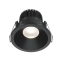 Czarne oczko podtynkowe LED ⌀6cm 3000K DL034-01-06W3K-D-B z serii ZOOM