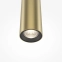 Złota, podłużna tuba, lampa wisząca MOD159PL-L6G4K2 z serii PRO BASE