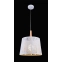 Dekoracyjna lampa wisząca z drewnem MOD029-PL-01-W z serii LANTERN