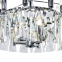 Trzypoziomowy, srebrny, kryształowy żyrandol MOD043PL-18CH z serii PUNTES 2