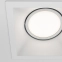 Wklęsłe, białe, kwadratowe oczko podtynkowe DL029-2-01W z serii DOT 2