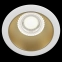Biało-złota, okrągła oprawa podtynkowa oczko DL053-01WMG z serii SHARE 2