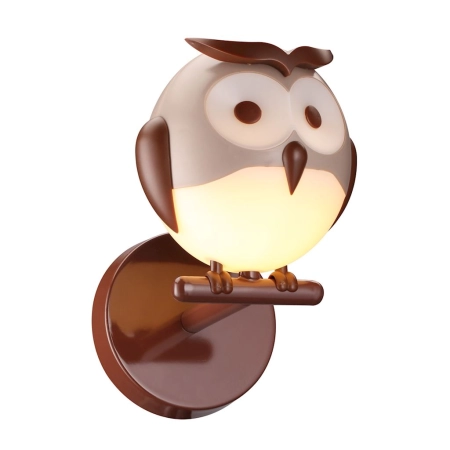 Dekoracyjna lampa ścienna do pokoju dziecka - sowa ML245 z serii OWL