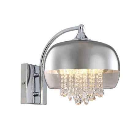 Elegancka lampa ścienna z wiszącymi kryształkami ML3803 z serii LUNA
