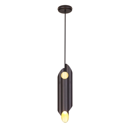 Loftowa, czarno-złota lampa wisząca do kuchni MZ5010 z serii LIBRA