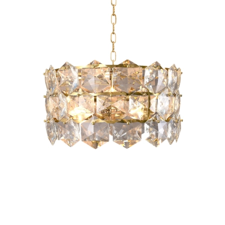 Efektowna, złota lampa wisząca z kryształami ML5990 z serii AUSTIN - 3