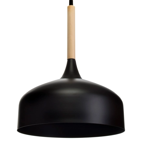 Czarna lampa wisząca, drewniany element MLP6218 z serii TAYLOR - 6