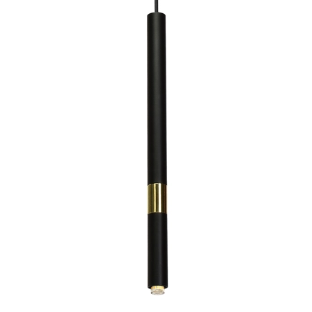 Czarno-złota tuba, punktowa lampa wisząca MLP6333 z serii MONZA - 3