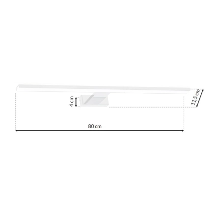Biały kinkiet, idealny nad lustro w łazience ML6337 z serii SHINE - 2