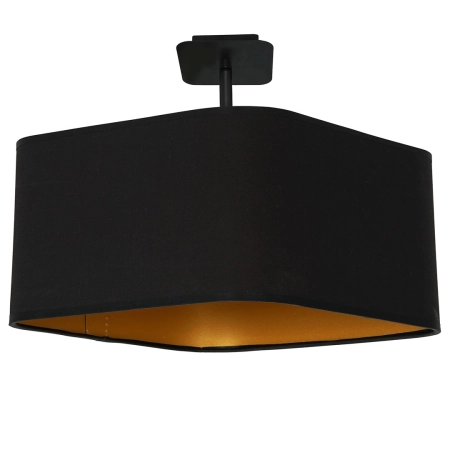 Lampa sufitowa z czarno-złotym abażurem ML6367 z serii NAPOLI