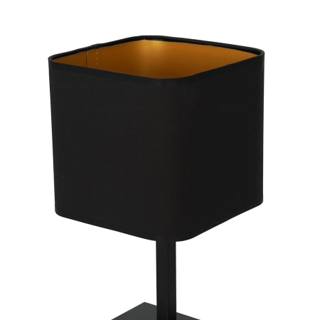 Czarno-złota, abażurowa lampka na szafkę nocną ML6369 z serii NAPOLI - 3