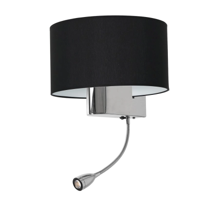 Unikalna lampa ścienna z czarnym abażurem ML6378 z serii CASINO