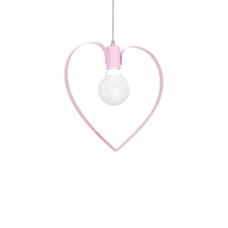Dziewczęca, różowa lampa wisząca serce MLP9953 z serii AMORE - 3