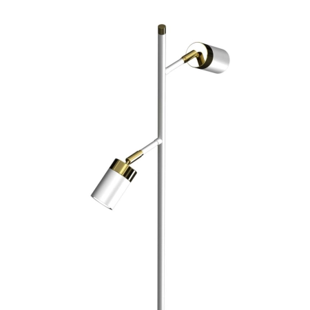 Biała lampa podłogowa ze złotymi elementami MLP7537 z serii JOKER - 3