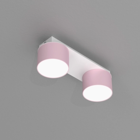 Biało-różowa lampa sufitowa do pokoju dziecka MLP7554 z serii DIXIE - 5