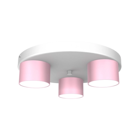 Lampa sufitowa z różowymi elementami MLP7556 z serii DIXIE