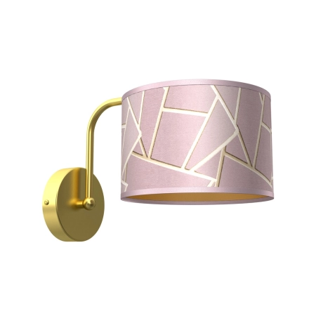 Elegancka lampa ścienna, różowy kinkiet MLP7583 z serii ZIGGY