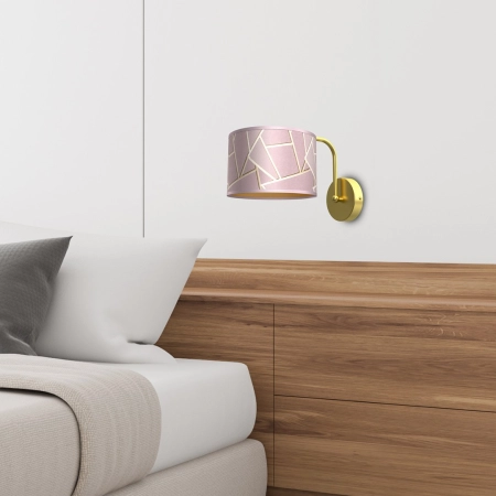 Elegancka lampa ścienna, różowy kinkiet MLP7583 z serii ZIGGY - 5