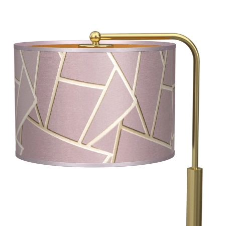 Złota lampka nocna z różowym abażurem MLP7592 z serii ZIGGY - 2