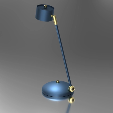 Niebiesko-złota lampka biurkowa, do biura MLP7776 z serii ARENA - 2