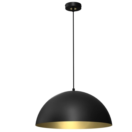 Lampa wisząca z czarno-złotym, otwartym kloszem MLP7973 z serii BETA