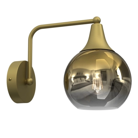 Złota, dekoracyjna lampa ścienna, kinkiet MLP8399 z serii MONTE