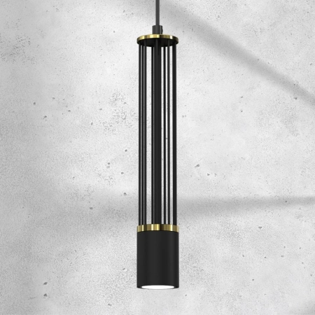 Czarna lampa wisząca, nowoczesna tuba MLP8409 z serii ESTILO - 3