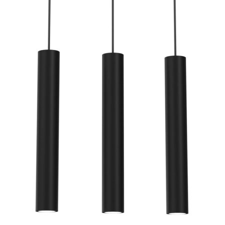 Czarna lampa wisząca z tubami na zwisach MLP8792 z serii HUDSON BLACK - 2