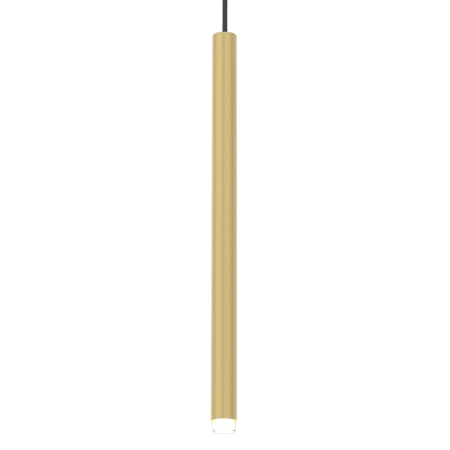 Złota lampa wisząca, długa tuba na G9 MLP8839 z serii MONZA - 2