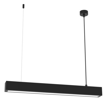 Czarna, liniowa lampa wisząca nad stół 64cm MLP8911 z serii LUNGO