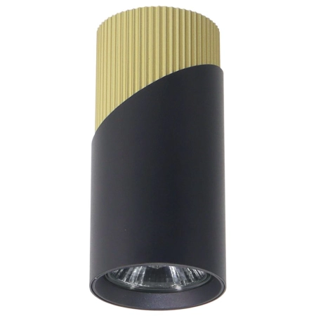 Punktowa oprawa natynkowa, czarno-złota tuba ML0278 z serii NEO
