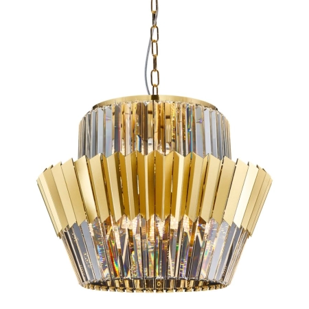 Nietuzinkowa, złota lampa wisząca w stylu glamour ML0415 z serii DONNA - 2