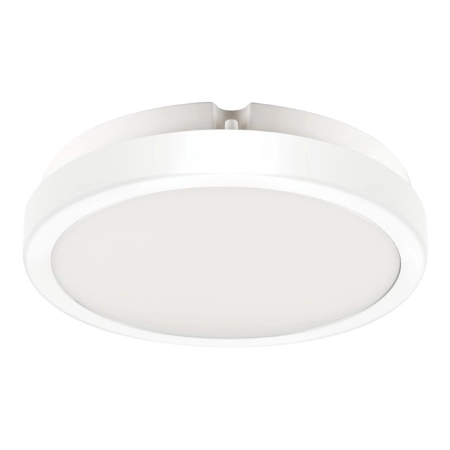 Biała, ledowa lampa sufitowa do łazienki ⌀18cm EKP0468 z serii VERA
